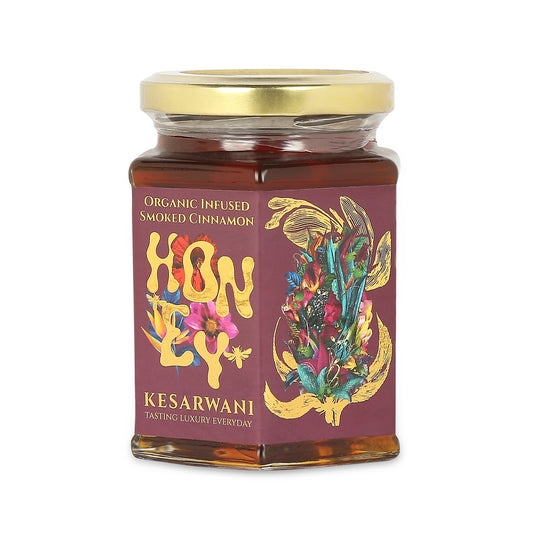 Smoked Cinnamon Infused Organic Honey