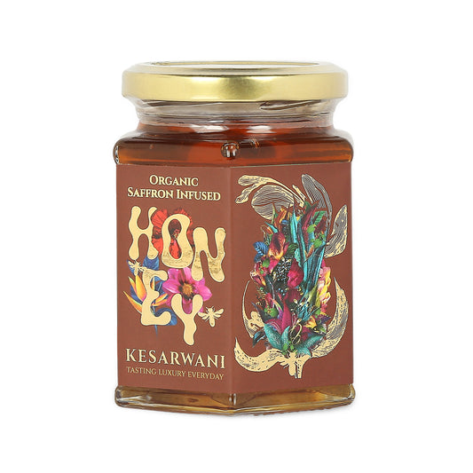 Royal Saffron Infused Organic Honey