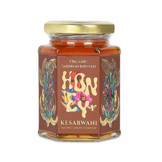 Royal Saffron Infused Organic Honey